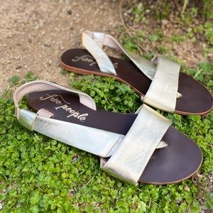 Free People Metallic Sandal